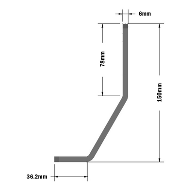 34-150-0 MODULAR SOLUTIONS FLOOR FASTENING BRACKET 150